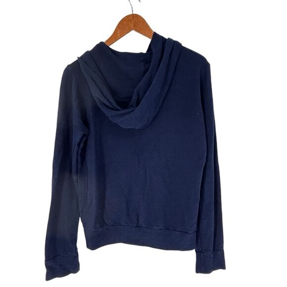 Monrow Supersoft Zip Up Hoody Navy, Medium - Picture 5 of 10